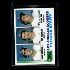 Mike Marshall/Ron Roenicke/Steve Sax #681 1982 Topps Los Angeles Dodgers Card NM