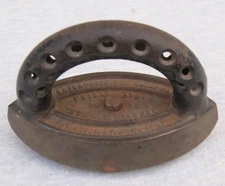 Antique Enterprise Mgr. Co. (Phila.) No. 77 Star Polisher Clothes Sad Iron, 1877