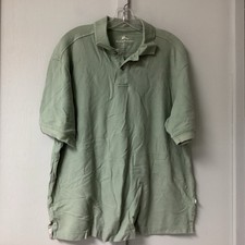 Tommy Bahama Polo Shirt Mens Size XL Short Sleeve Beach Sage Green Cotton