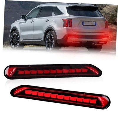 LED Rear Bumper Reflector Lights Kit for Kia Sorento 2024 2025 2026 Daytime Red