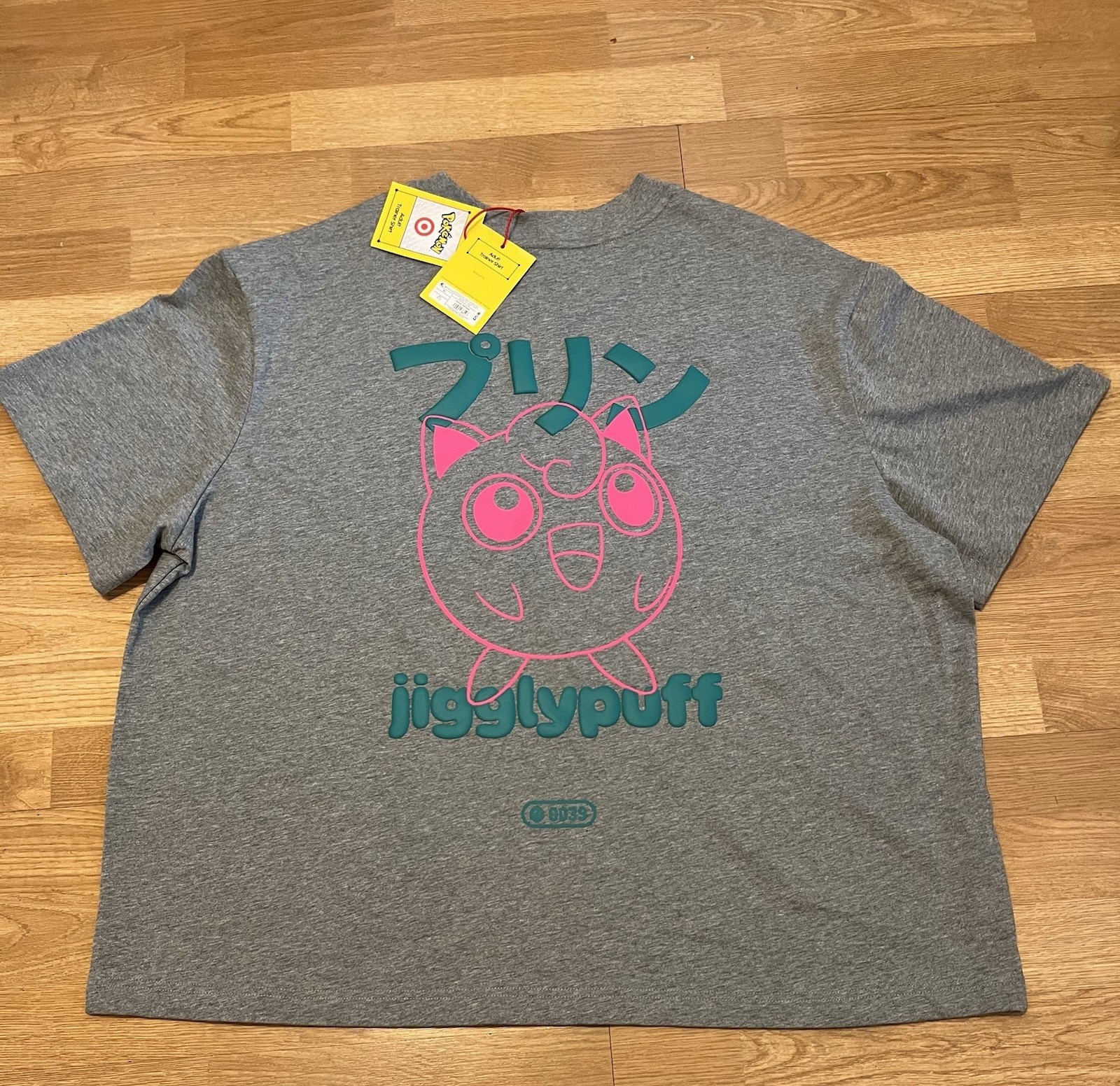 NWT Pokémon x Target Anniversary Adult Trainer Shirt Jigglypuff Size L Size