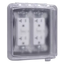 Taymac 2 -Gang Vertical Weatherproof Cover, ,Polycarbonate MM1410C Taymac