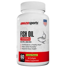 Amizo Omega 3 Fish Oil 1200mg | Essential Fatty Acids for Heart, Brain & Joint