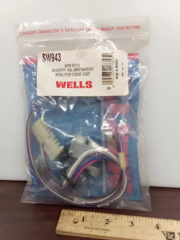 Wells Wiper Switch SW943 Free Shipping - Image 2 of 4