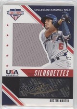 2020 USA Baseball Stars & Stripes Black Gold 21/25 Austin Martin Auto 0nr3