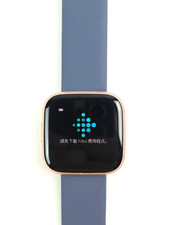 Fitbit Versa 2 Heart Rate Activity Tracker Rose Gold FB507 w/Charger - Tested