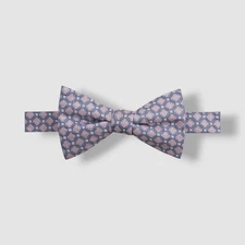 Ryan Seacrest Distinction Men's Pink Silk Geo Neat Bona Jaspé Pre-Tied Bow Tie