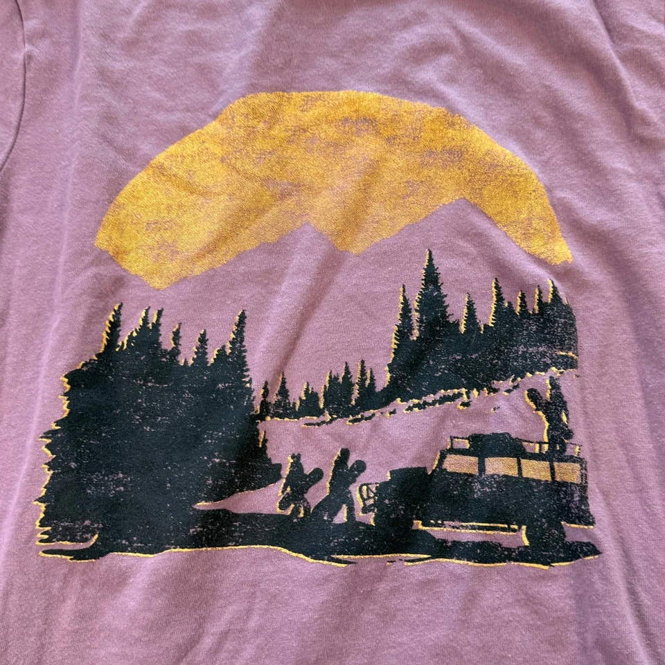 Camisa GAP Niños Manga Larga Niñas Grande Malva Senderismo Gráfico Algodón Foto 2 de 3