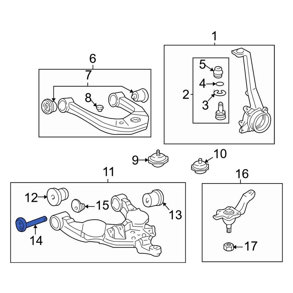 For Toyota Tundra 00-06 Toyota Front Alignment Camber Adjusting Eccentric Foto 3 de 4