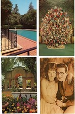 Beverly Hills, California, Harold Lloyd, four old postcards - Lot 05