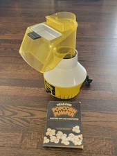 Wear-Ever Vintage Popcorn Pumper Hot Air Popper 73000 with Butter Dish - TESTED 