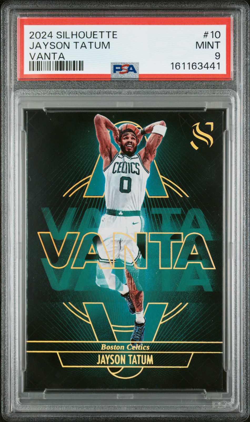 2024 PANINI SILHOUETTE VANTA #10 JAYSON TATUM PSA 9 view 1