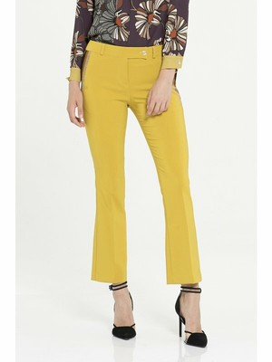 PANTALONE PANTALONI DONNA CANNELLA 108029 GIALLO ORIGINALE AI NEW | eBay