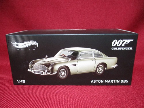 1:43 James Bond Goldfinger HW Elite Aston Martin DB5 Sean Connery 007 Movie Car - Picture 1 of 3