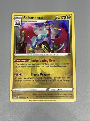 Salamence Pokemon Evolving Skies TCG 109/203 Rare Holo | eBay Salamence Pokemon Evolving Skies TCG 109/203 Rare Holo | eBay