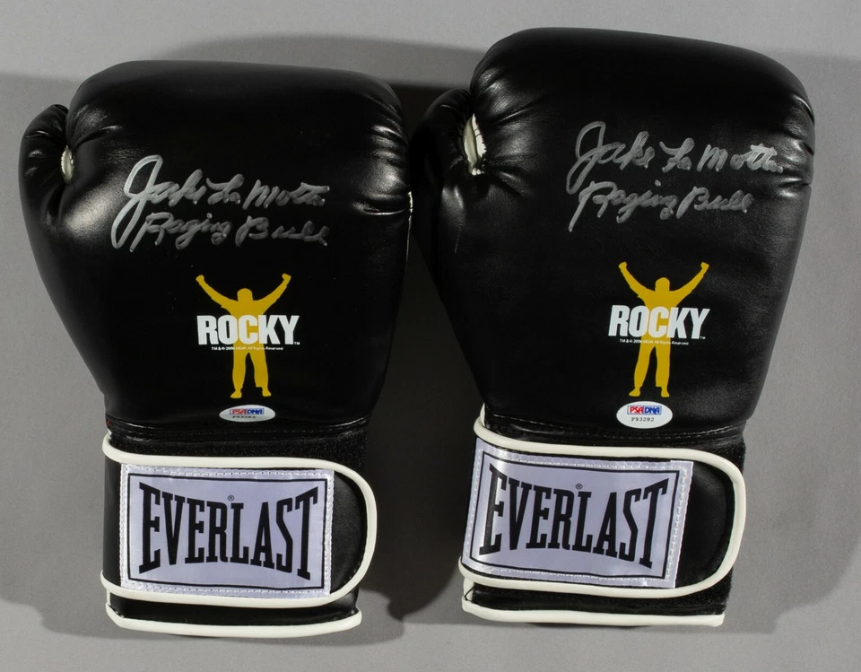 Jake LaMotta Signed ROCKY Balboa Boxing Glove PSA/DNA COA R Auto'd Raging Bull - Image 4 of 4