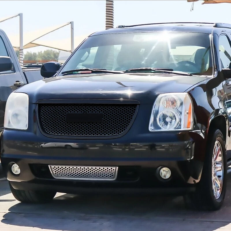 For GMC Yukon XL Denali 2007-2014 Front Bumper Grille Mesh Assembly Gloss Black - Image 2 of 4