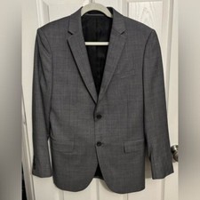 Theory  Slim Fit XLYO NP Suit Jacket Sports Coat Blazer Wool Gray Sz 40R
