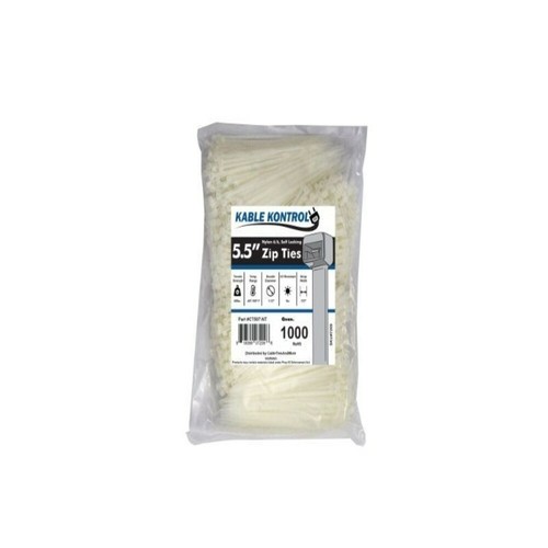 Kable Kontrol Natural/White Zip Ties - Self-Locking - 4" to 60" Inch Long - Picture 8 of 36