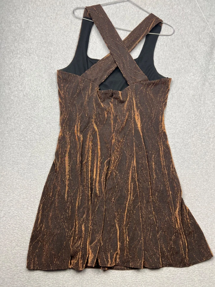 Vestido acampanado vintage Molly Malloy para mujer ajuste metálico 16 Simmer evento boda Foto 2 de 4