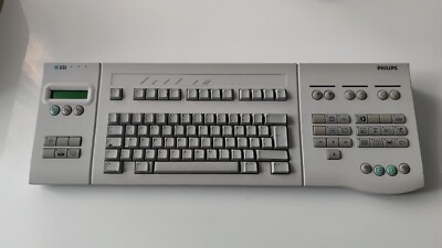 Philips Vintage Retro PC Computer Tastatur Keyboard DSI Health