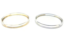 Flat Top Plexi Plastic Watch Crystal w/ Tension Ring