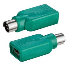 Goobay Adattatore Convertitore PS2 Maschio USB A Femmina per Tastiera e Mouse