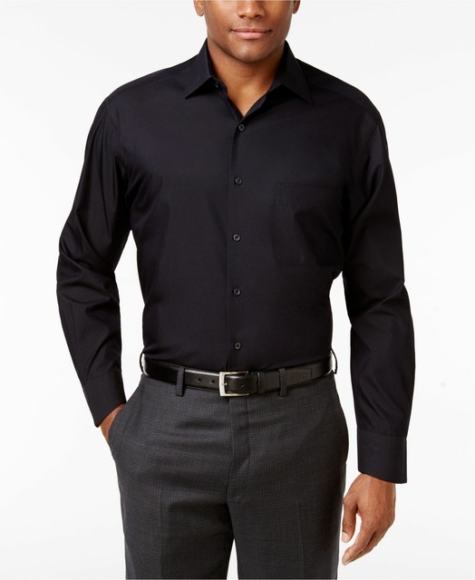 alfani black dress shirt