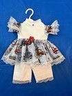 Patriotic Handmade Doll Dress and Fits 18 to 19in Doll