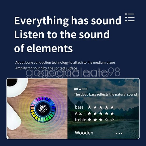 Altoparlante Bluetooth Wireless Conduzione Ossea Luce RGB 3D Subwoofer Suono Stereo - Foto 9 di 23