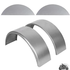 1 Pair of Round Trailer Fenders 14"-16" Wheels & Fender Backs 32" x 9" x 15"