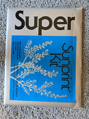 1975 Super Sunprint Kit Solar Print Paper Photographic Prints 20x30 cm NEW