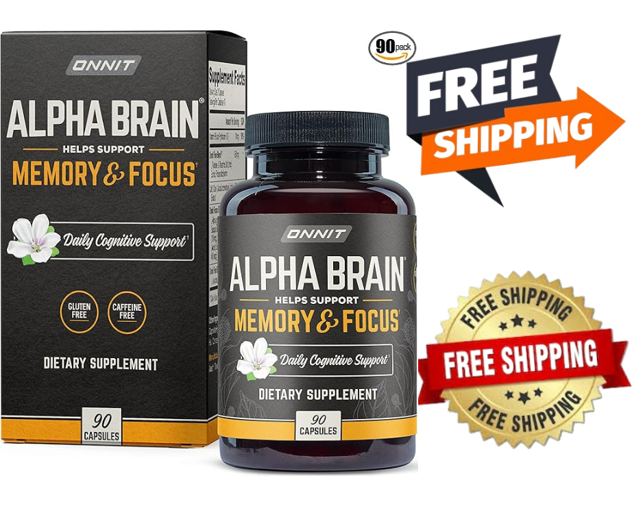 ONNIT Alpha Brain Premium Nootropic Brain Supplement 90 Count for Men & Women...