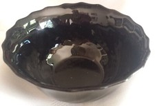 Arcoroc Arcopal France Trianon schwarz Desert Schüssel D.12 cm H. 5,5 cm