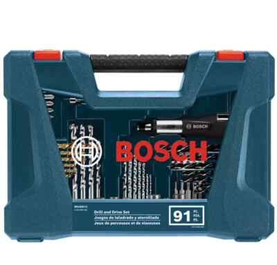 BOSCH MS4091C 91-piece Drilling & Driving Mixed Set with Included Case