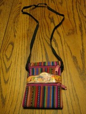 New St Thomas Multi Color Mini Wallet Crossbody with Strap