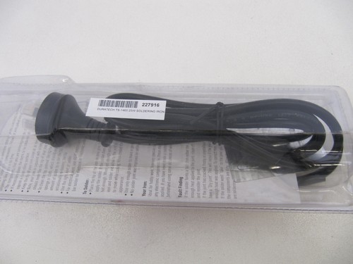 DURATECH SOLDER SOLDERING IRON TS-1465 240V 25W STAINLESS STEEL BARREL ORANGE - Picture 6 of 7