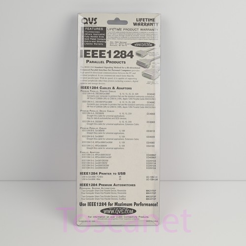 QVS Parallel Printer Cable IEEE 1284 DB25M/CN36M (A-B) 6FT Gold Series, NEW - Picture 2 of 2