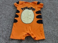 INFANT BABY TIGGER ORANGE ONE-PIECE BODYSUIT COSTUME SIZE 12 MONTHS BY DISNEY BA