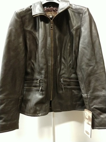 Overland women&amp;amp;#039;s leather coat Jessica sz small retails for $395