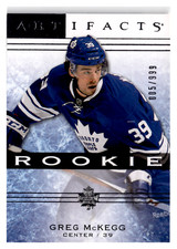 2014-15 Upper Deck Artifacts Rookie /999 Greg McKegg #123 Toronto Maple Leafs