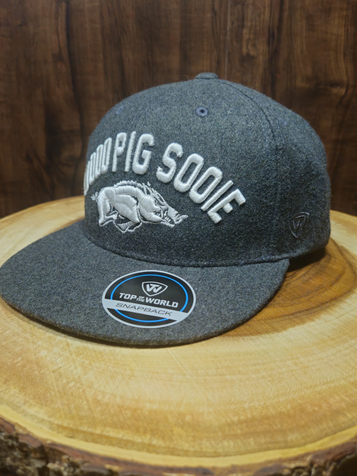 Wooo Pig Sooie Arkansas Razorbacks Adjustable Snapback Cap