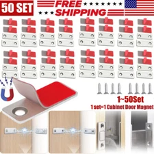 1-50x Strong Magnetic Door Closer Cabinet Catch Latch Cupboard Ultra Thin Closur