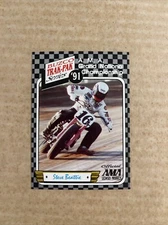 1991 AMA Steve Beattie Buzco Trak-Pak Flat Track Motorcycle Racing Card
