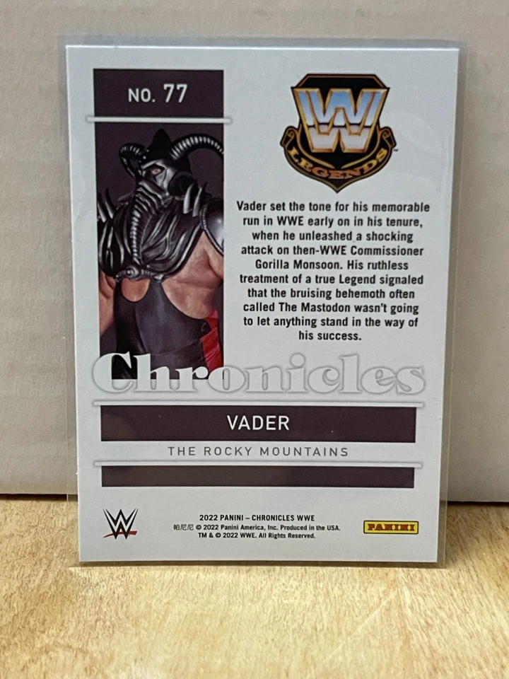 2022 Panini Chronicles WWE Vader #77 - Image 2 of 2