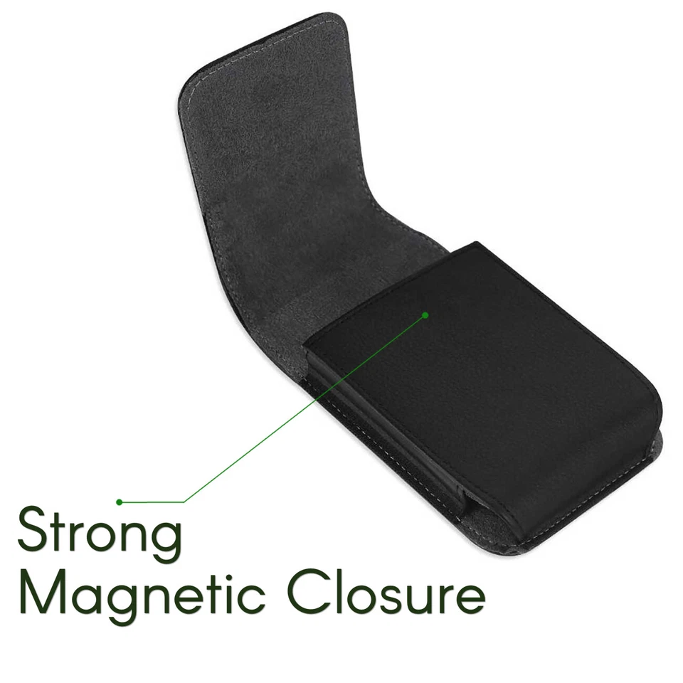 Vertical Leather Swivel Belt Clip Case Holster Pouch Cover for Cell Phones - Image 2 of 4