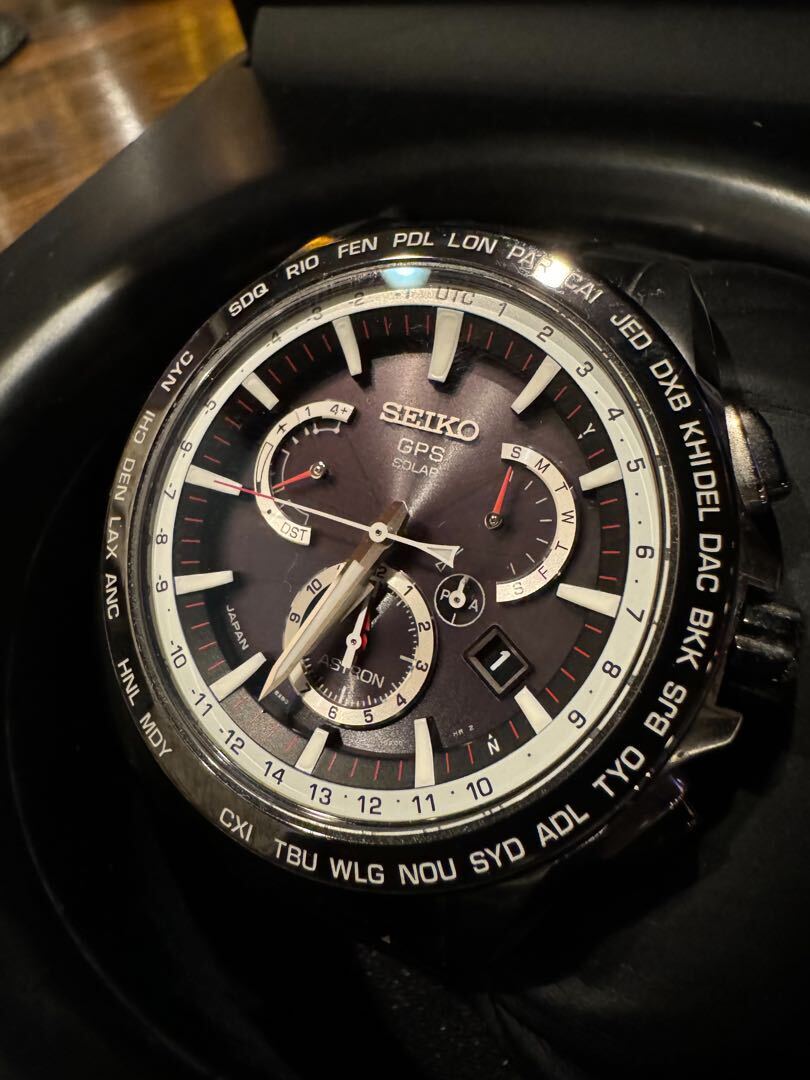 Seiko Astron 8X53-0AD0-2 Analog Solar Powerd GPS Men Vintage Seiko Astron 8X53-0AD0-2 Analog Solar Powerd GPS Men Vintage