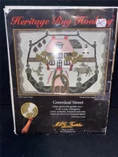 Vintage 2001 MCG Textiles Heritage Rug Hooking Kit # 73006 Greenleaf Street
