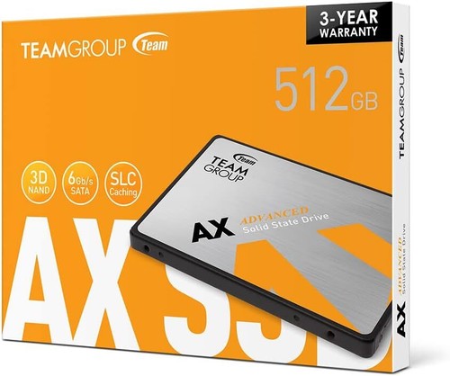 Teamgroup Ax2 512Gb 3D Nand Tlc 2.5 Inch Sata Iii Internal Solid State Personal - Picture 7 of 8
