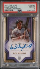 2023 Topps Five Star Dave Winfield Purple Parallel Auto /50 PSA 8